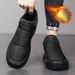 Herrenschuhe Herren Winter New Style Plus Samt Dicke Warme Wasserdichte Slip-On-Baumwollschuhe Dicke Sohle Freizeit Outdoor Arbeit Schneestiefel_voghion.com