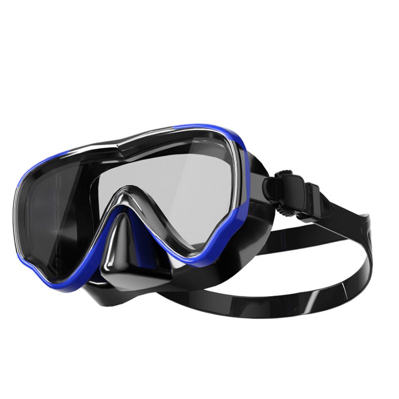Schnorchelmaske für Erwachsene, Schnorchelmaske aus gehärtetem Glas, vollständig trockenes Schnorchelset_voghion.com
