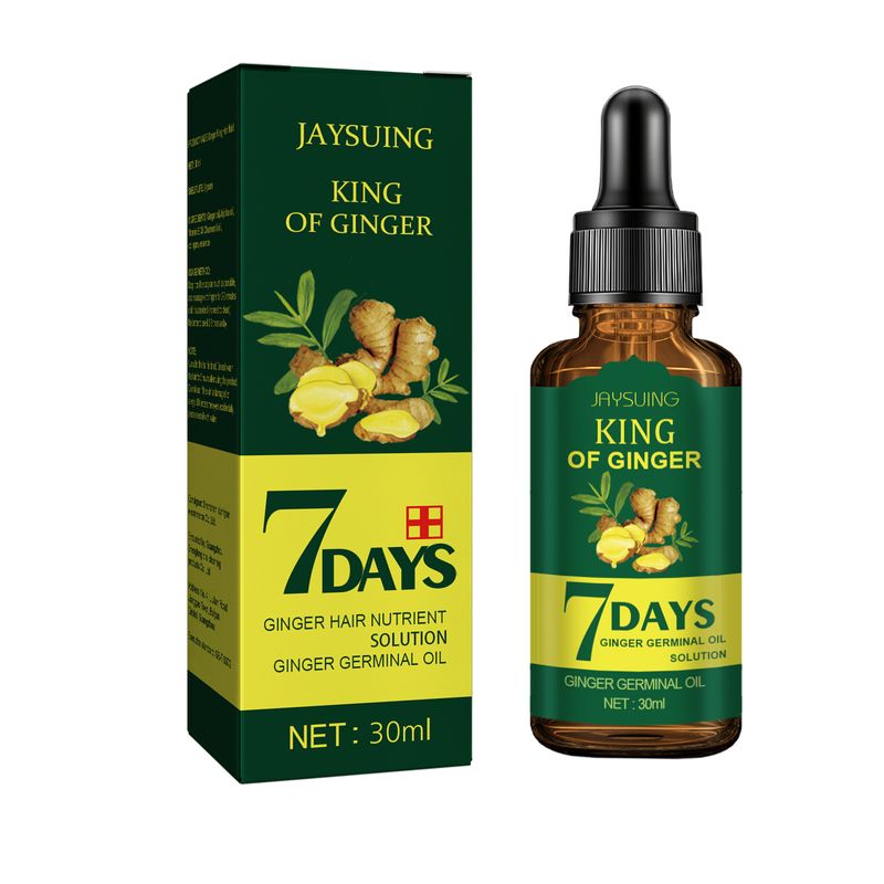 Jaysuing Ginger Care Óleo Essencial Refrescante Nutritivo Couro Cabeludo e Folículo Capilar Nutriente Líquido_voghion.com