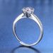 Tancise Klassisk Moissanite Sølv Ring Dame Smykker Bryllup Løfte Party Gift_voghion.com
