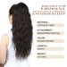 Wig ponytail women's European and American corn curl fluffy drawstring ponytail wig elastic net hair extension piece one piece ponytail_voghion.com