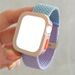 Woven Nylon Breathable Adjustable Strap And Stylish Cut-out TPU Drop Protection Case For AppleWatch Strap, Smartwatch Accessories_voghion.com
