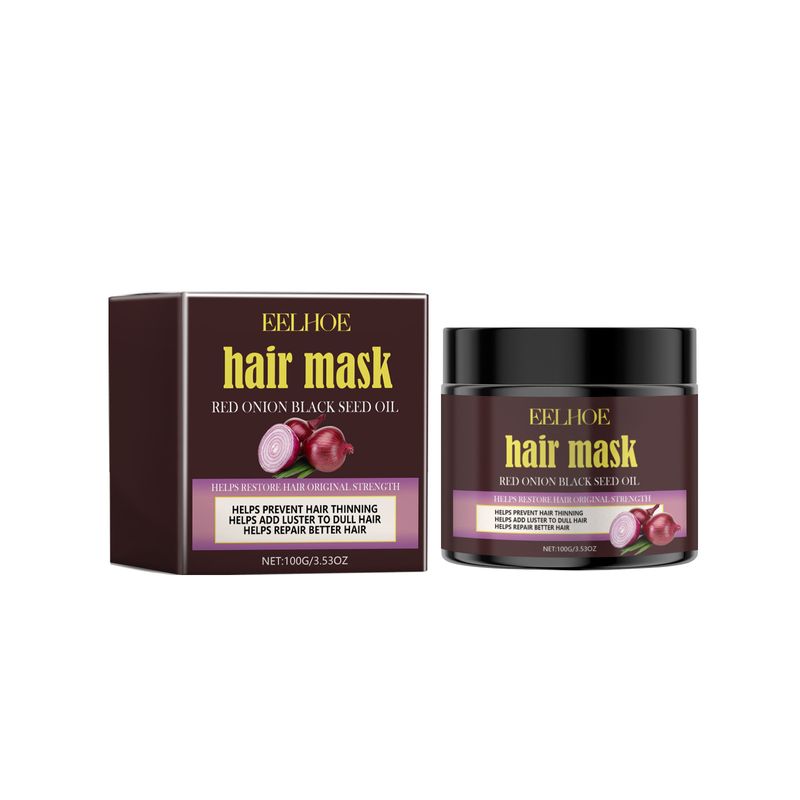 EELHOE Red Onion Black Seed Oil for Repairing Fury, Strong Tough, Fluffy Beautiful Hair, Radiant, Smooth and Bright Hair_voghion.com
