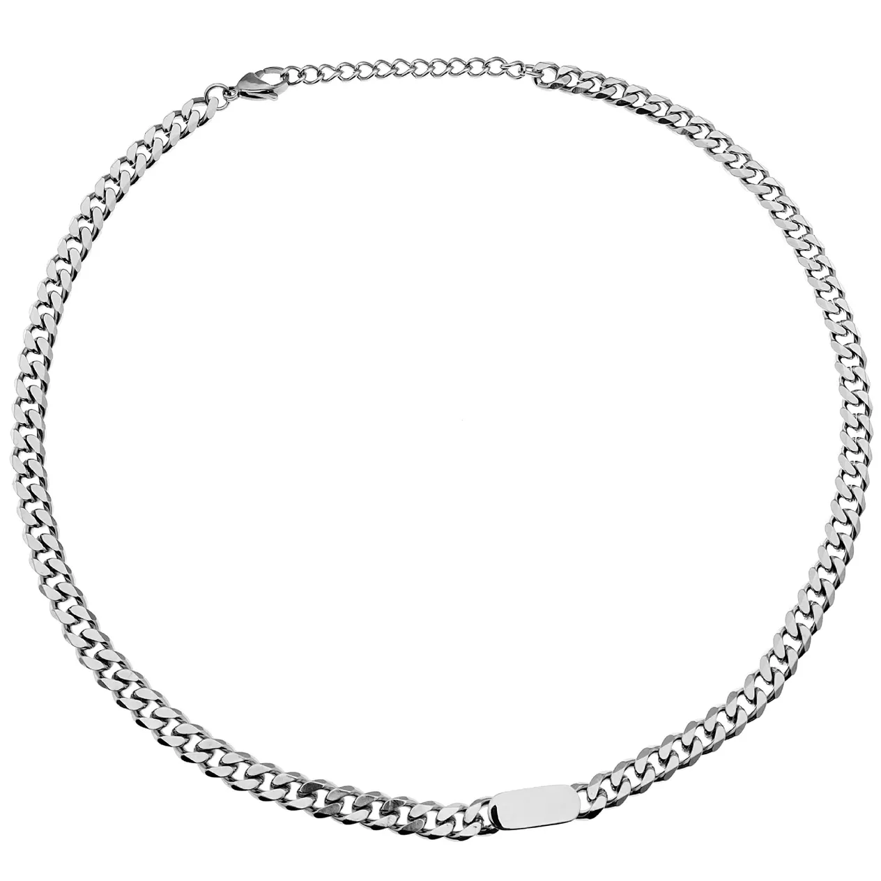 Bijoux Acier Titane Hip Hop Marque Tendance Hommes Et Femmes Haut De Gamme Sens Des Accessoires Polyvalents Collier Cubain_voghion.com