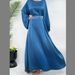 Kvinnors strass bälte satin klänning elegant elegant Mellanöstern malaysiska dräkt Abaya_voghion.com