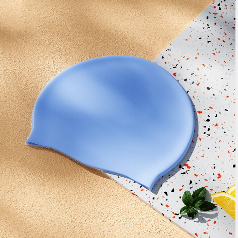 Swimming Cap For Adults Universal Solid Color High Elastic Non Stretching Swimming Cap Waterproof Earmuffs Universal Swimming Equipment_voghion.com