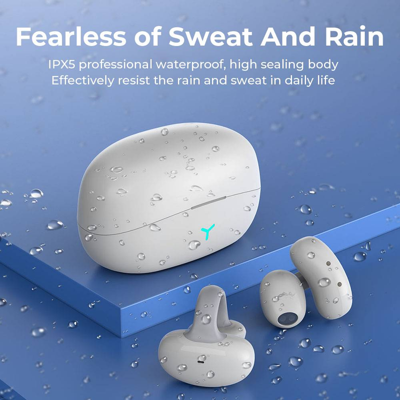 HM20: Advanced Ear Clip Design,ENC Noise Reduction, 360° Stereo Sound, Ultra Long 55H Battery Life, Sweatproof Earbuds_voghion.com