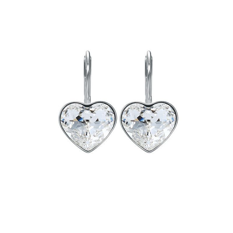 Love Bella Øreringe Til Kvinder Krystal Hjerteformede Pierced Øreringe Til Kvinder_voghion.com