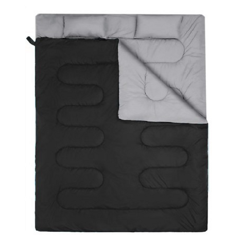 Winter couple double dirt insulated sleeping bag Outdoor Camping Adult tent sleeping bag with pillow_voghion.com