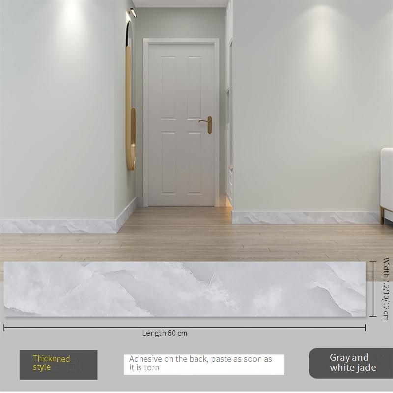 Wall Panels Skirting Self Adhesive Skirting Wall Sticker Waterproof Living Room Corner Window Sill Skirting Corner Waistline Tile Sticker_voghion.com