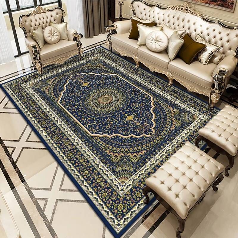 Tappeto scandinavo bohémien - Tappeto lavabile in lavatrice per soggiorno e camera da letto, tappeto da mettere sotto il tavolino/comodino, arredamento per la casa_voghion.com