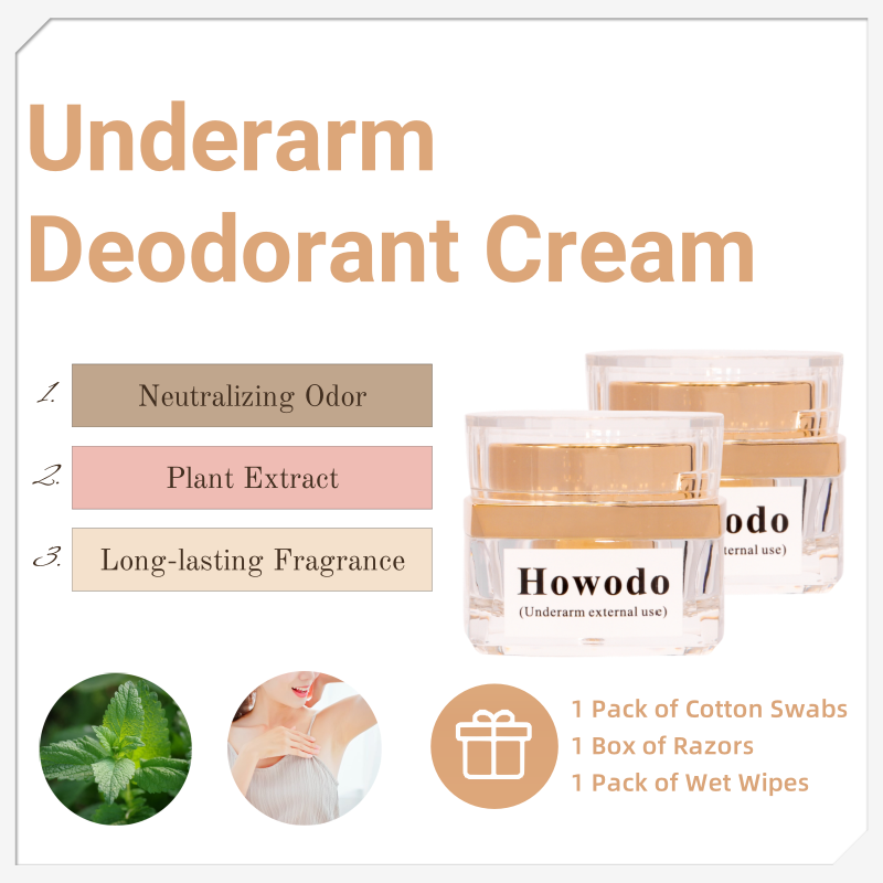 Howodo Natural Deodorant Cream 30g | Aluminum-Free & Chemical-Free | Plant-Based Odor Control | For Men & Women_voghion.com