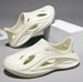 Men's Summer Soft Sole Clog Sandals With Cushioning, Sports Coconut Beach Closed-Toe Lightweight Slippers For Men_voghion.com