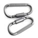 Mengtuo Jia Multifunctional Aluminum Alloy Carabiner Quickdraw Keychain Backpack Water Bottle Safety Ring Hook Silver_voghion.com
