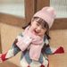 Sciarpa coreana invernale per bambini, lavorata a maglia in lana, cappello caldo per neonati, set da due pezzi per uomo e donna_voghion.com