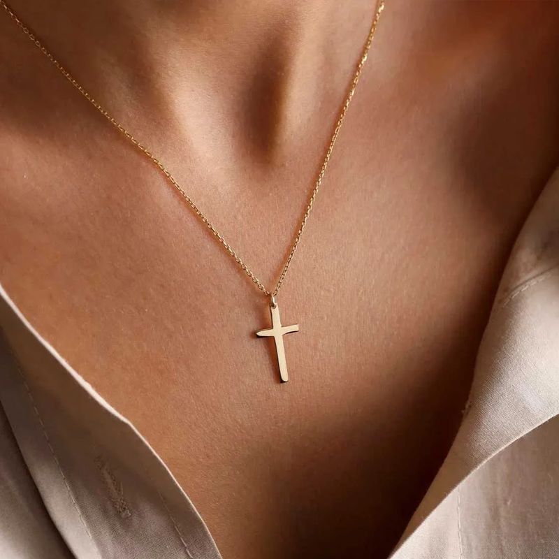 Collana cubana con graffetta, serpente e osso, con croce e zircone intarsiato, set di personalità per donne_voghion.com