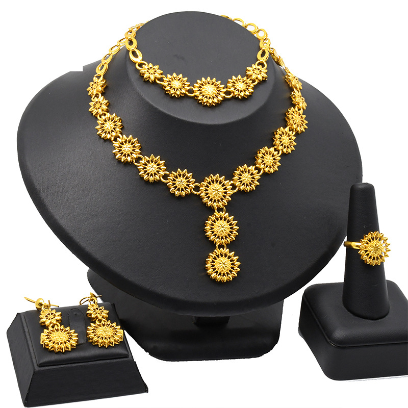 Brud bröllop halsband örhängen ring armband_voghion.com