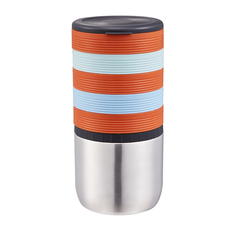 PSZB11 Bærbar isbøtte reiseis trelags DIY-iskopp isgitter + kjøleoppbevaring bilkjøleskap kapasitet 650 ml camping rask kjøling_voghion.com