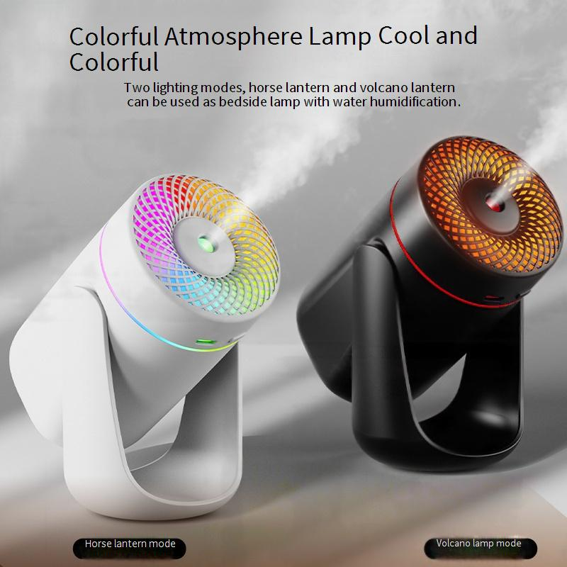 Przenośny nawilżacz powietrza USB do samochodu z kolorowym nastrojowym światłem LED i funkcją aromaterapii, cichy mini nawilżacz do domu, biura i podróży, zbiornik na wodę 0,5 l_voghion.com