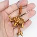 Lot de 10 porte-clés porte-bonheur unisexes, pendentif éléphant sculpté, porte-clés décoratif à suspendre, accessoire pour sac ou voiture._voghion.com
