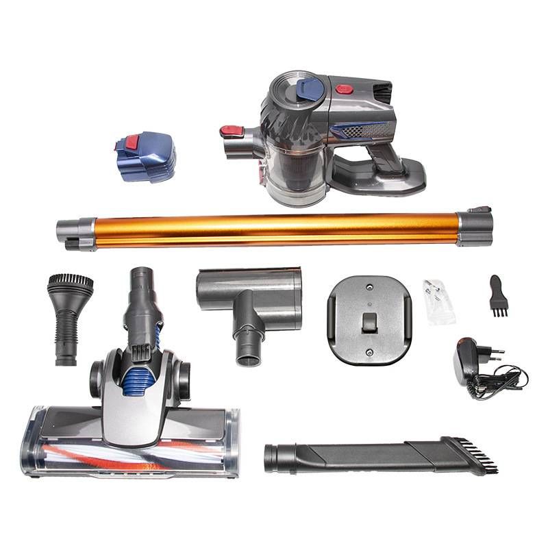 Trådlös handdammsugare 10kPa 150W Kraftfull dubbelmotor LED elektrisk sopmaskin Sladdlös hembil ta bort kvalster dammrenare_voghion.com