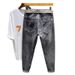 2024 Herfst Winter Bedrukte Lichte Jeans Heren Trendy Stretch Casual Licht Los Slim Fit Veelzijdige Harembroek_voghion.com