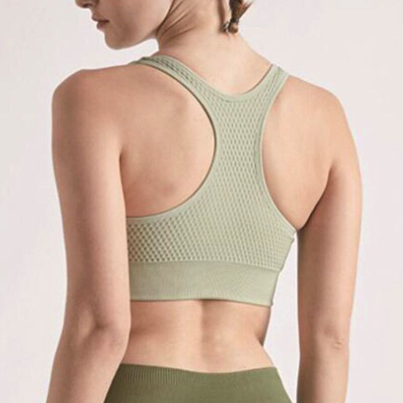 SUPERFLOWER MCFED dames sexy naadloze sportyoga-bh Running Fiess Gym schokbestendig verzameld vest_voghion.com