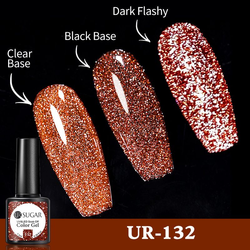 UR SUGAR New Disco Glitter Gel – Schimmerndes Puder & Glitzergel, reflektierender Diamant-Nagellack & Gel-Lack_voghion.com