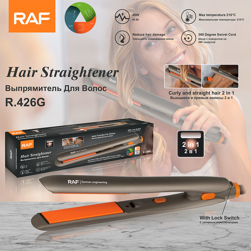 RAF European Standard Portable Curler Heating Clip Dormitory Household Fluffy And Easy To Carry Multi-functional_voghion.com