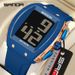 Unisex Digital Watch With Voice Announcement, Night Light, Alarm, Waterproof 50m, Bucket Shape, Silicone Strap, ABS Case Waterproof Watch_voghion.com