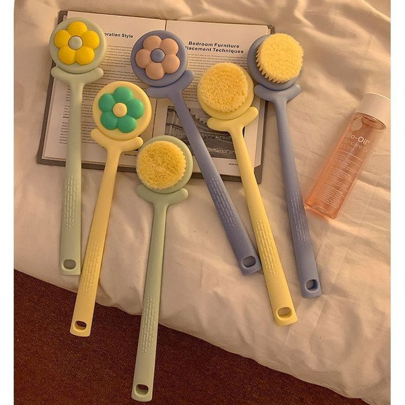 European Style Magic Tool Bath No Need For Help Long Handle Soft Bristle Back Scrubber Body Brush_voghion.com