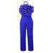 Women's large size three-dimensional mesh party dress Jumpsuits_voghion.com