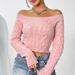Solid Color Long Knitted Cardigan Women's Casual Loose Sweater Jacket_voghion.com