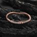 Rose Gold White Tennis 3mm 4mm 5mm Hip Hop Jewelry Copper Micro Inlaid Zirconia Bracelet For Women_voghion.com