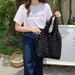 Korean Style Pleated Puff Girls, Single Shoulder Handheld Lunch For Work, Trendy Large Capacity Cloud Underarm Tote Bag_voghion.com