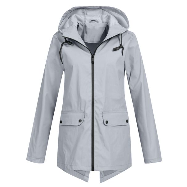 K Lightweight Windproof Jacket With Zipper And Hood For Women_voghion.com