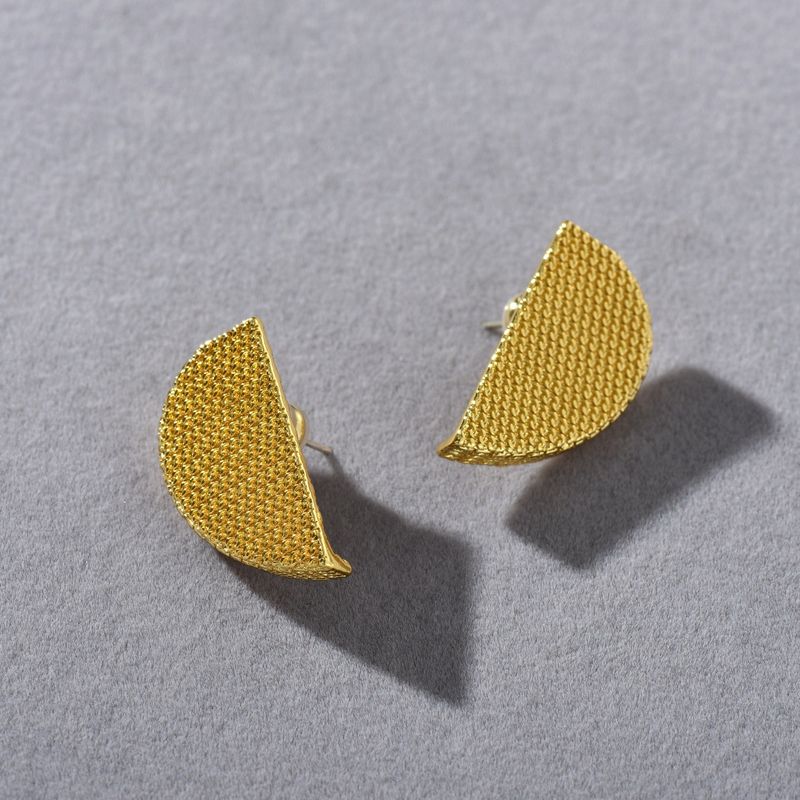 Orecchini a bottone geometrici minimalisti da donna in argento Sterling S925, eleganti e versatili, semplici e di alta qualità, adatti per tutti i giorni._voghion.com