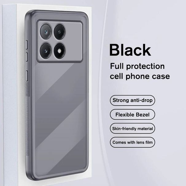 Pro Case Clear Soft Silicone Phone Cover per Xiaomi PocoX6 Protezione completa dell'obiettivo Funda PocoX6Pro Little X6Pro X 6 5G_voghion.com