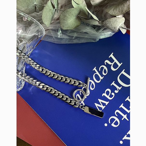 Jiage Me's Vielseitige Halskette INS Style Tredy Brad Zubehör Uisex Cuba Hip-Hop Sweatshirt Pullover Chai Für_voghion.com