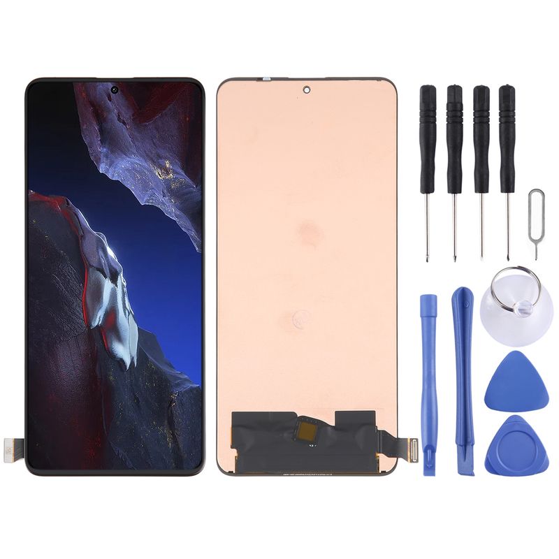 Fir Xiaomi Poco F5 Pro AMOLED Original LCD Bildschierm mat Digitizer Komplett Montage_voghion.com