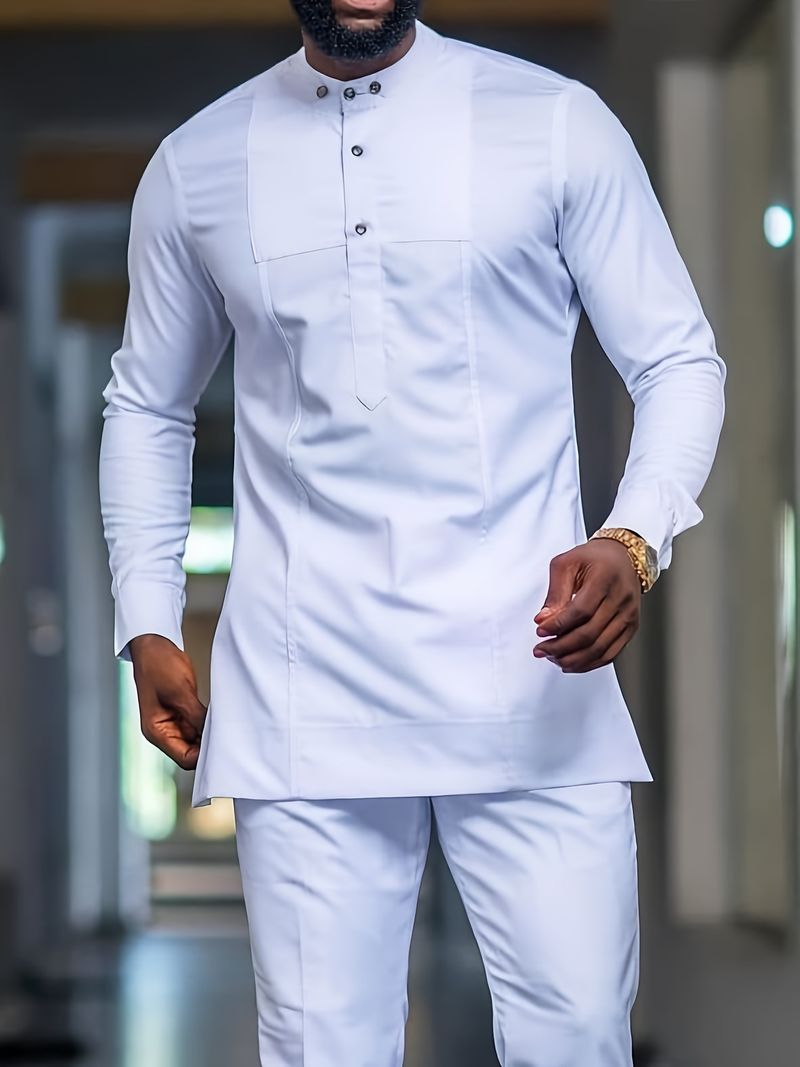 Ropa para hombre estilo étnico africano primavera y otoño manga larga_voghion.com