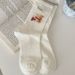 Women's Spring And Summer Thin Mesh Breathable Mid-calf Cartoon Puppy Cute Letters Padded Women's Socks_voghion.com