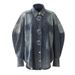 Giacca in denim oversize con bottoni vistosi – Vestibilità rilassata, design con spalle scese per donna_voghion.com