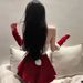 Eros Lab Lingerie Christmas Red Uniform Temptation Bunny Girl Set Plus Size No Need To Take Off Pure Desire Sexy Wholesale_voghion.com