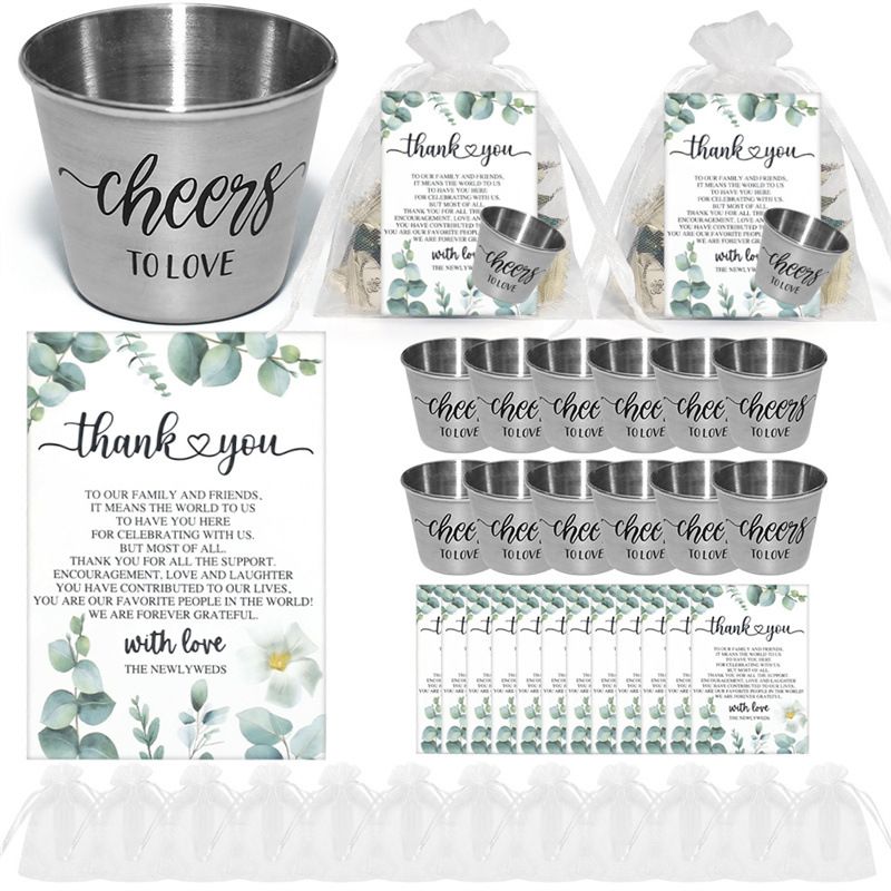 Home Furniture Wedding Party Gift Small Wine Glass Set Banquet Event Wedding Bride Souvenir Organza Bag_voghion.com