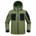 Beetle Tactical Jacket – Allwetter-Militär-Windjacke mit Fleecefutter und wasserabweisender Kapuze (Schwarz/Grau/Grün/Khaki)_voghion.com