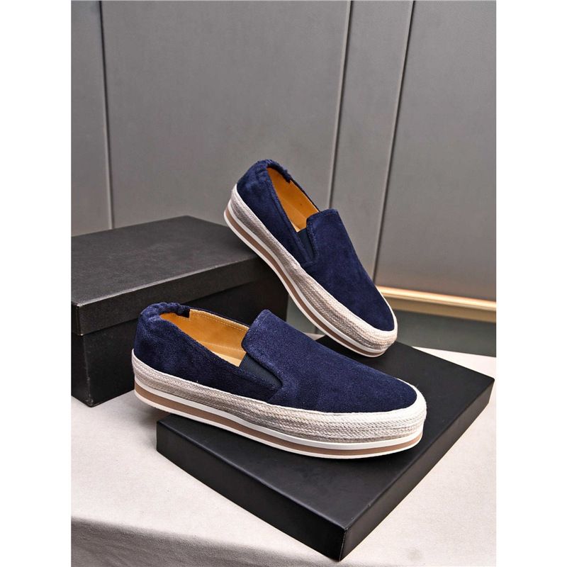 New Style Summer New Genuine Lazy Casual Slip-On Men's Nubuck Leather Fisherman Shoes Trend_voghion.com