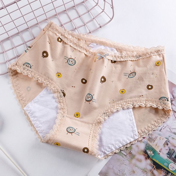Women's physiological underwear Pure cotton menstrual leak-proof physiological pants_voghion.com