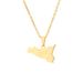 Italy Sicily map and city necklace couple style stainless steel ethnic style popular necklace_voghion.com