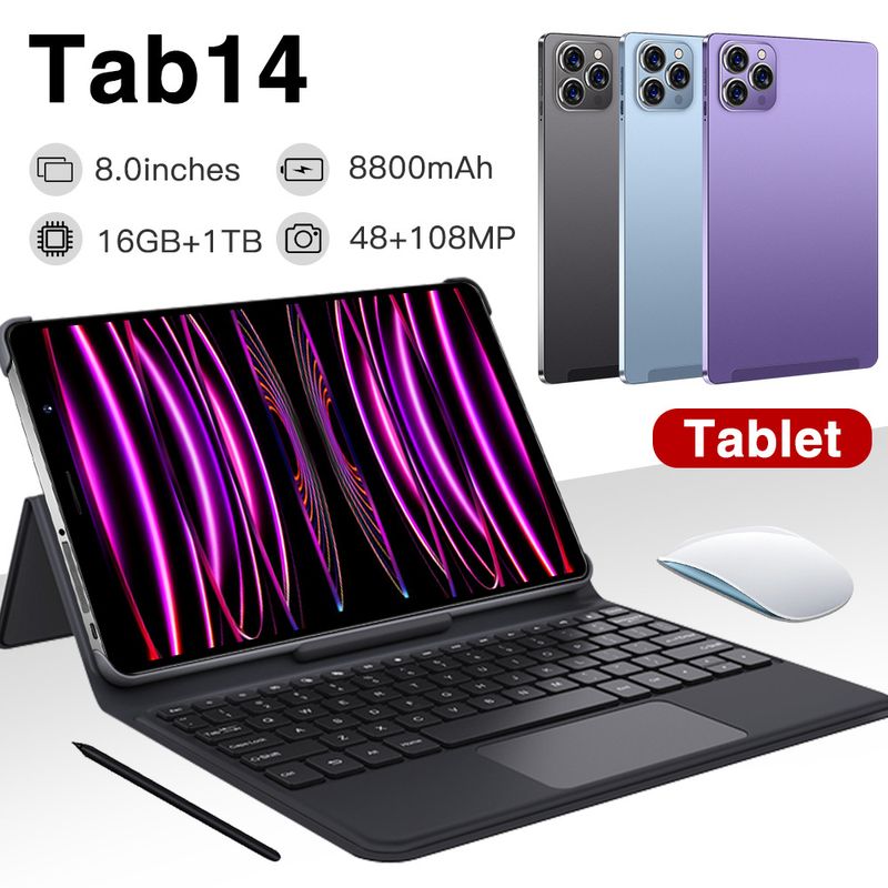 Tab14 8-inch HD Android Tablet With 3G Calling, 16GB Storage, Quad-Core Processor, IPS Screen, Bluetooth, GPS – Ultra-Thin Metal Shell_voghion.com